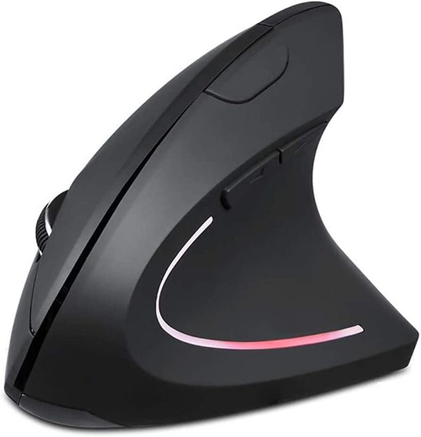 2.4G Wireless Ergonomic Vertical Mouse 6 Buttons Optical 1600DPI Gaming Mice - Image 2